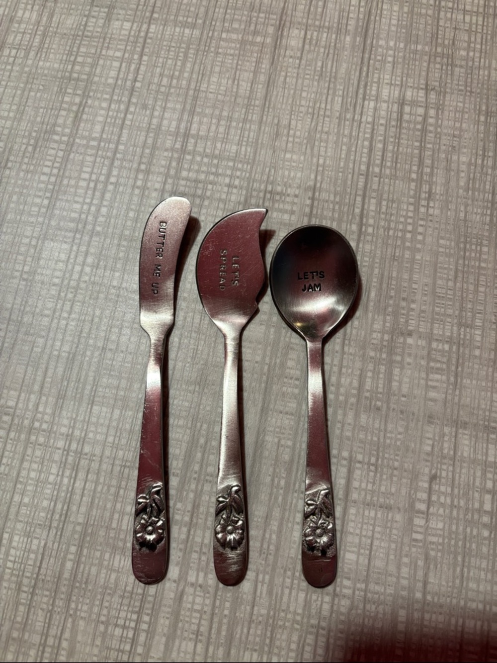 Utensil with sayings